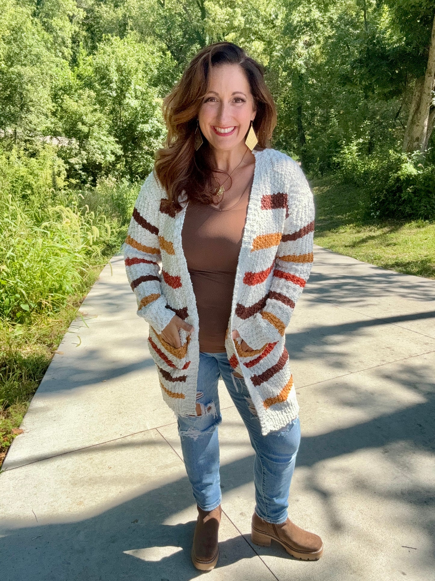 Fall in Love Stripe Cardigan
