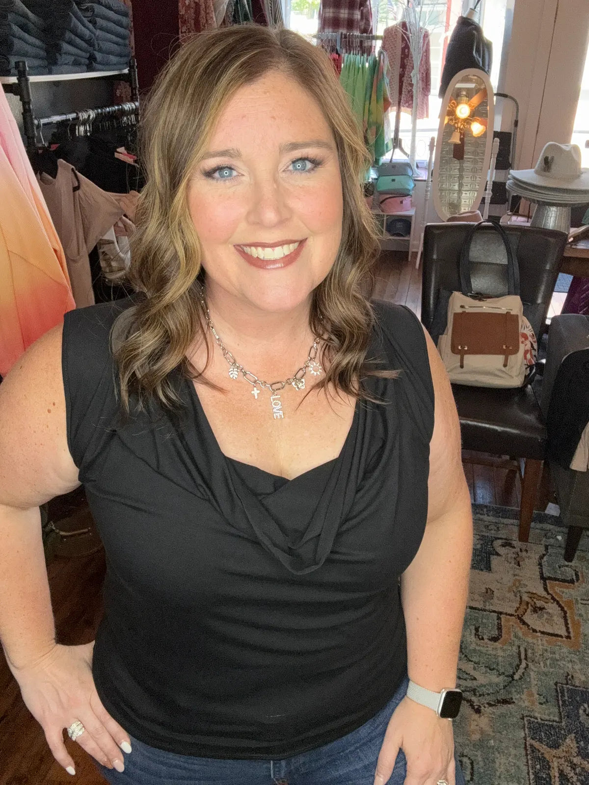 Dressy Drape Front Top