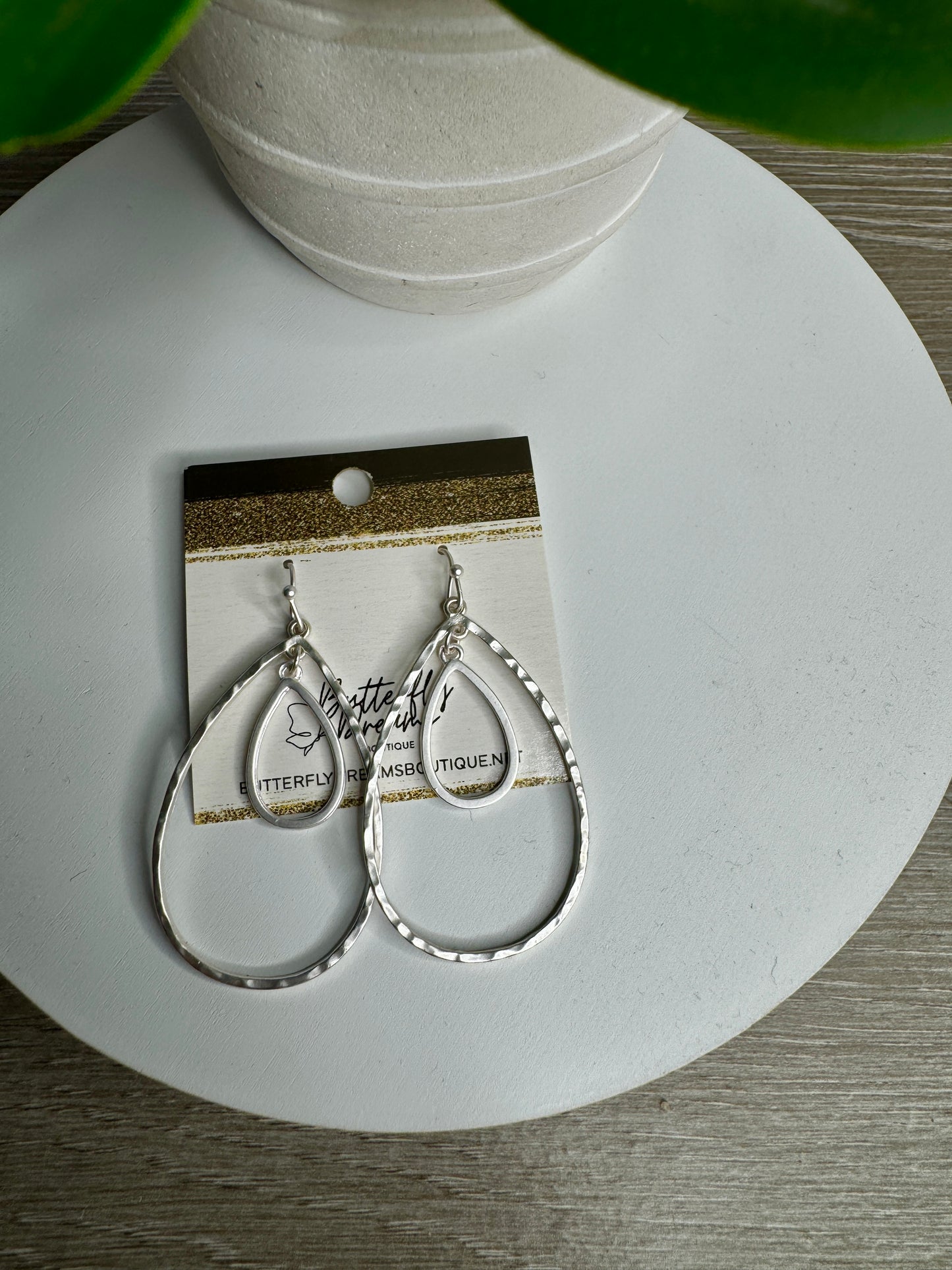 Hammered Teardrops