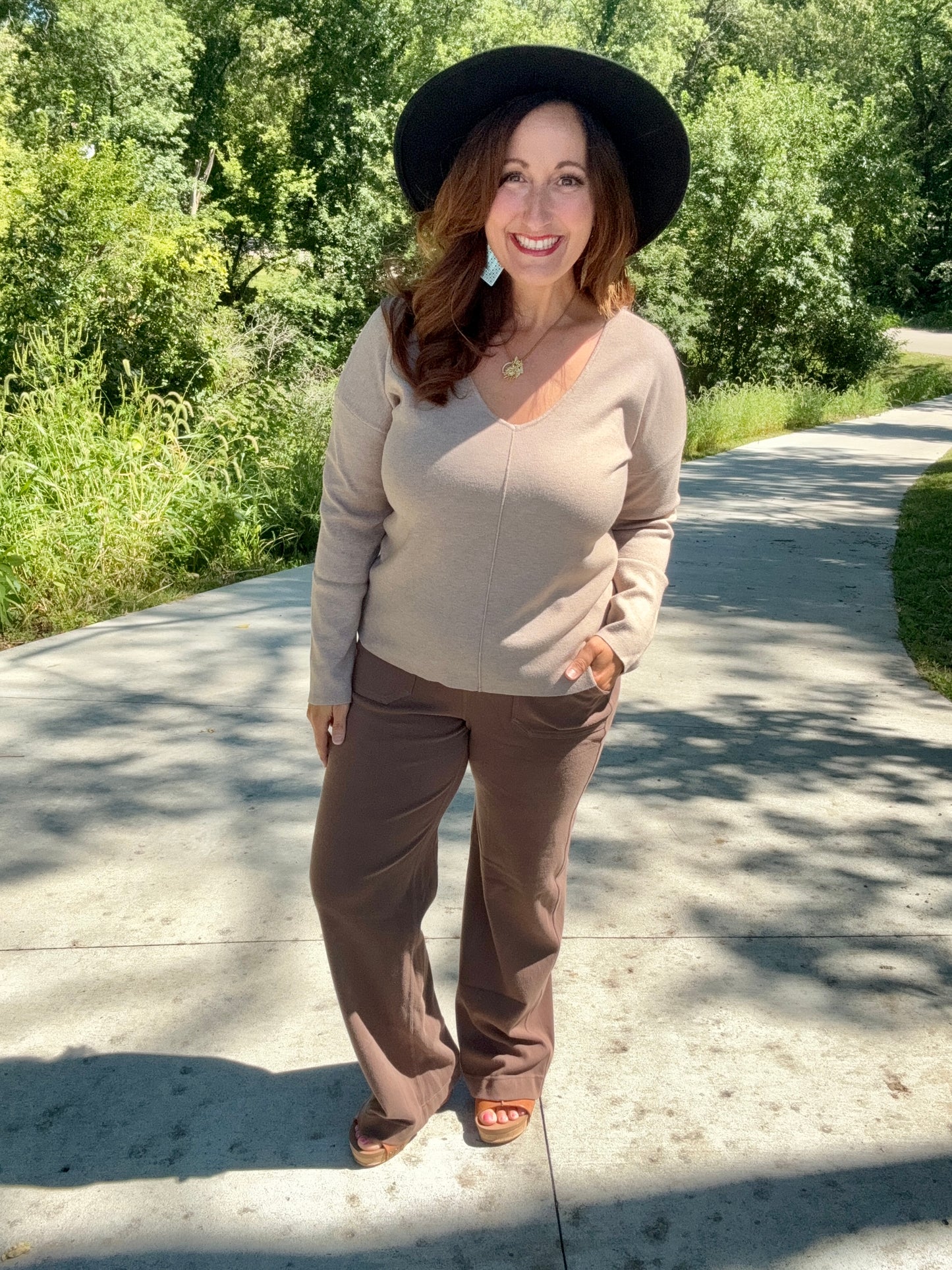 Fall in Love Mocha Sweater