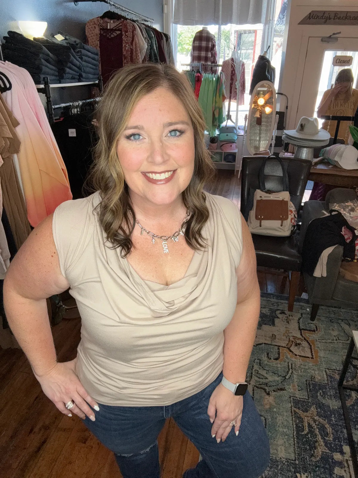 Dressy Drape Front Top
