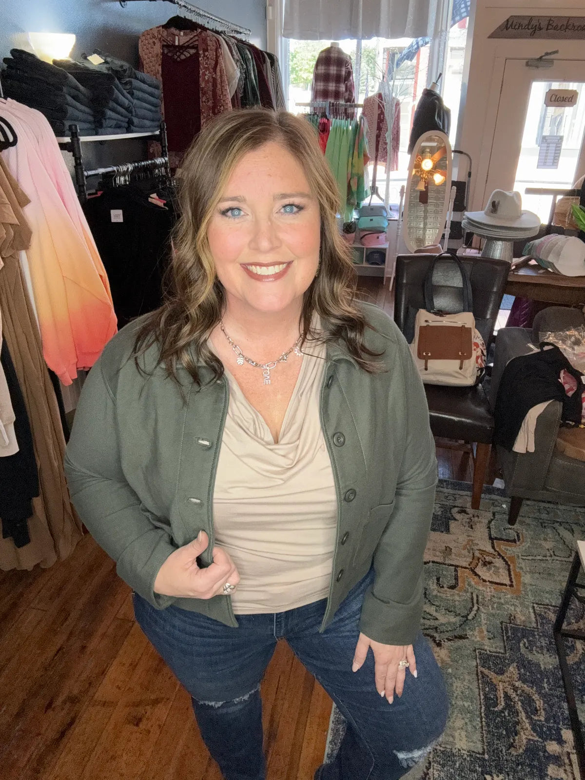 Dressy Drape Front Top