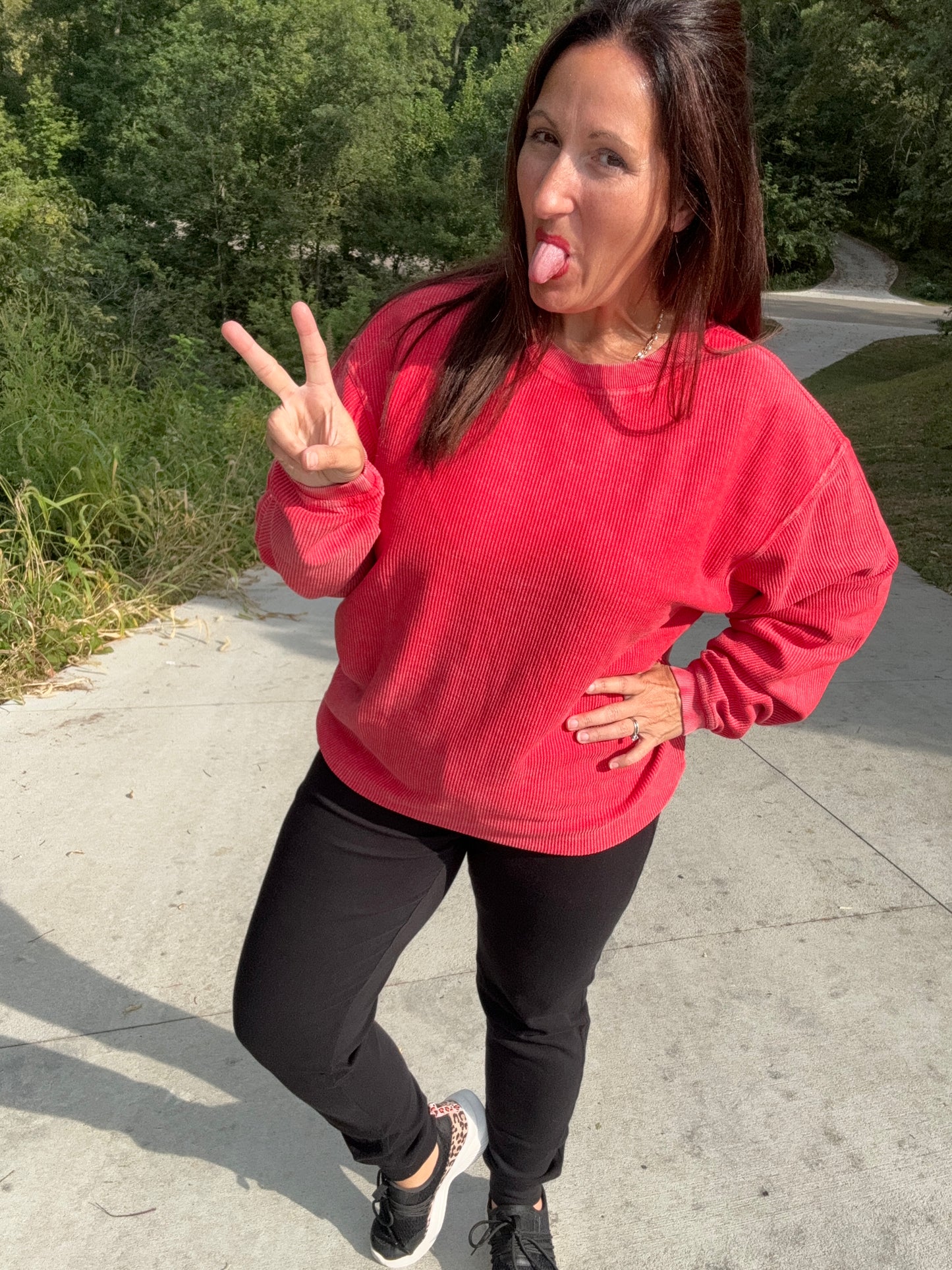 Game Day Red Luxe Cord