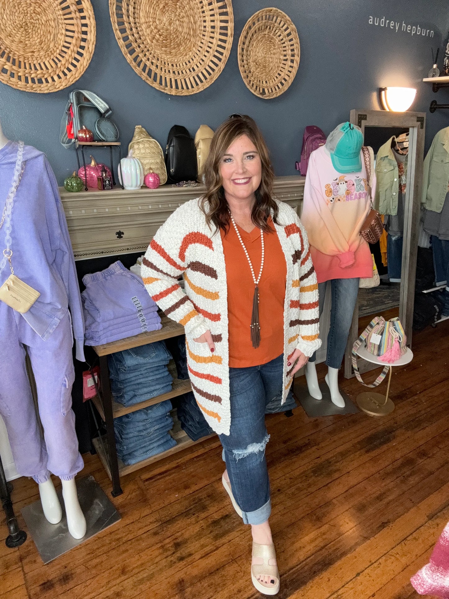 Fall in Love Stripe Cardigan