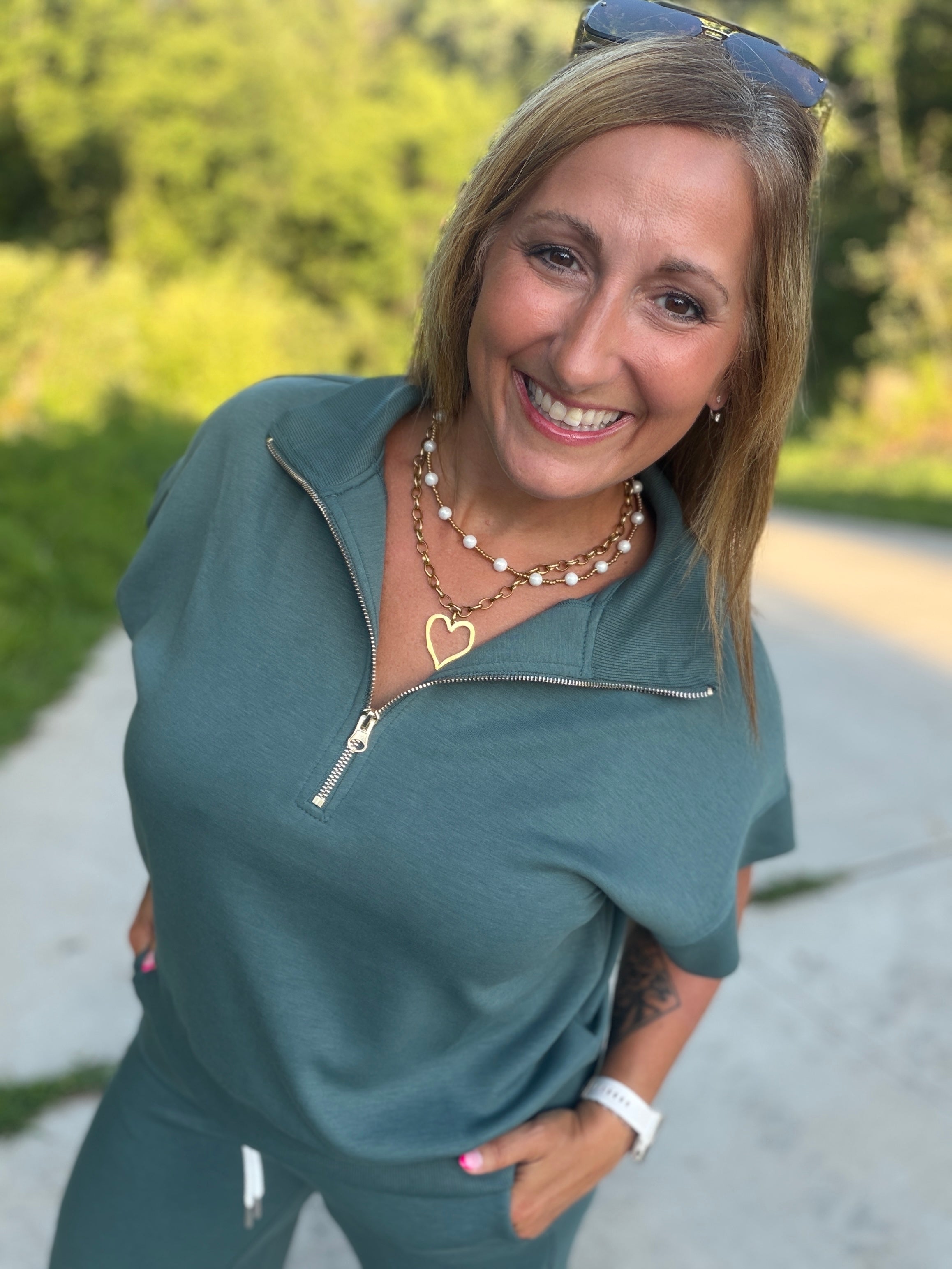Jade Journey Half Zip