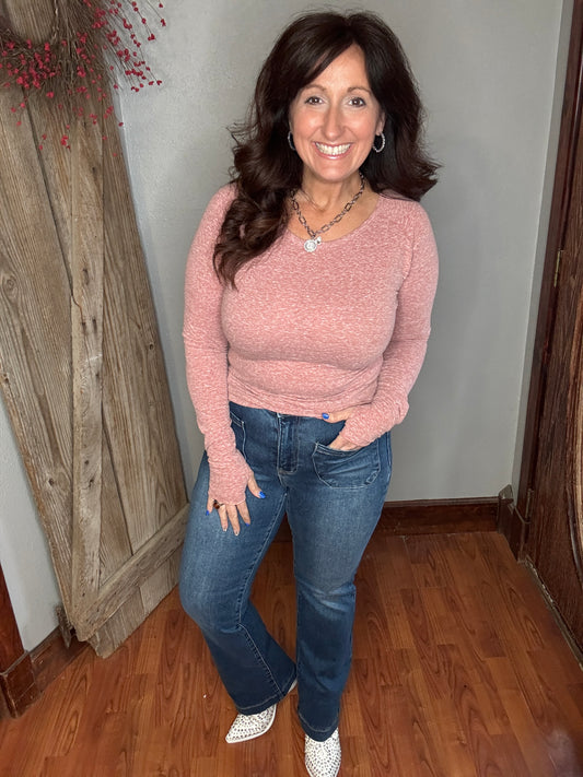 Rosé Glow Raglan