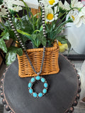 Turquoise Around We Go Necklace