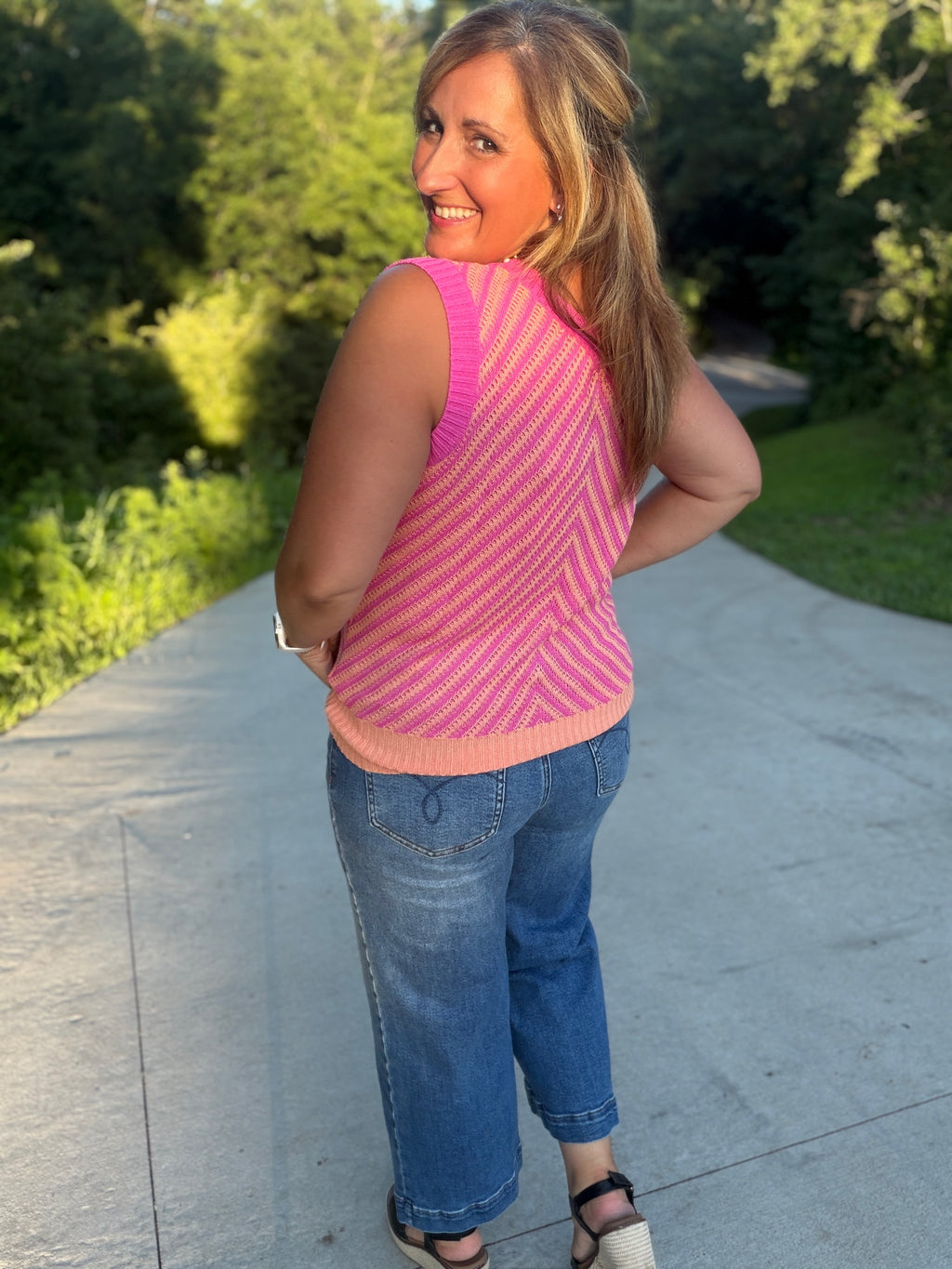 Sunset Sorbet Sweater Tank