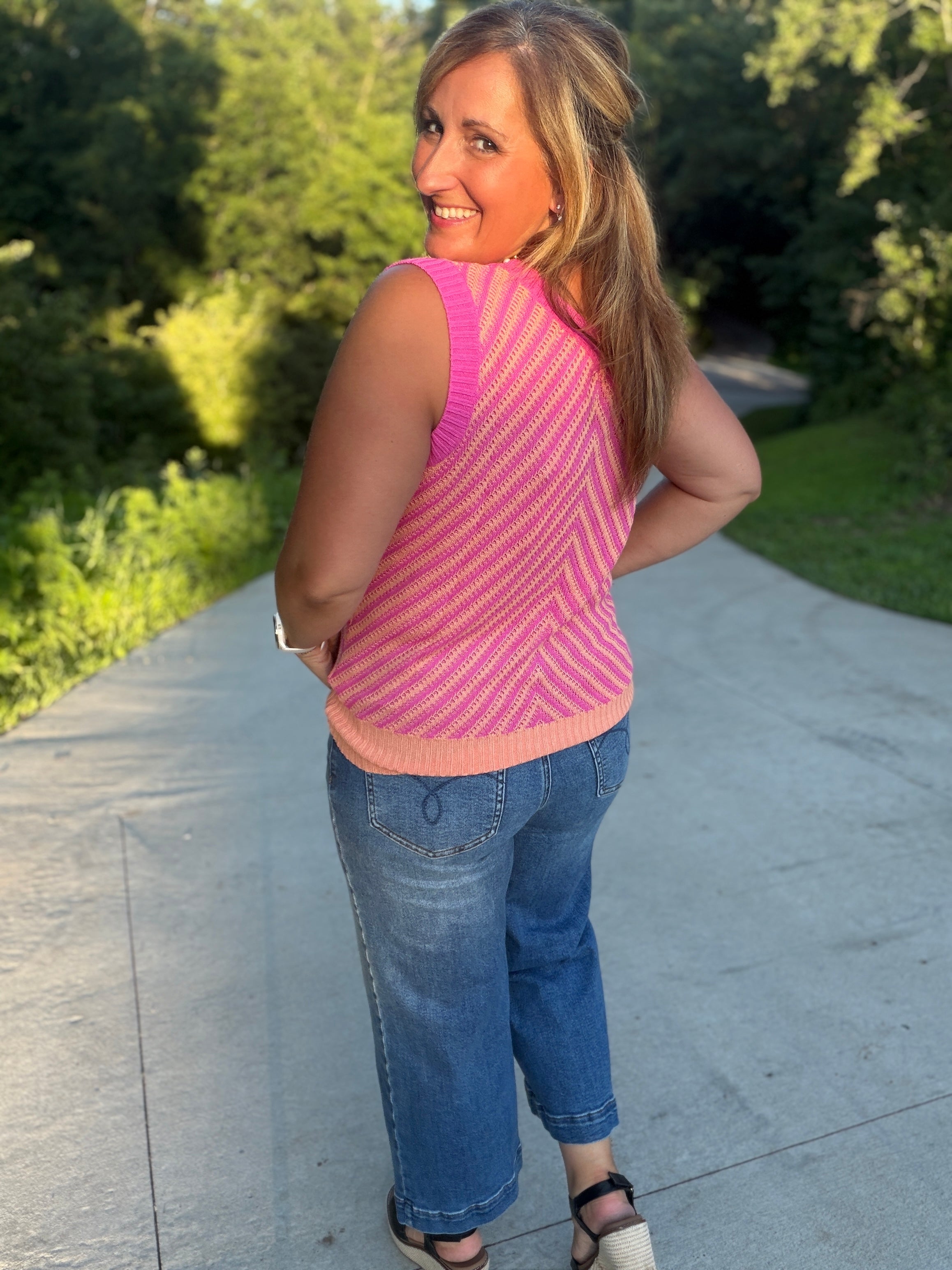 Sunset Sorbet Sweater Tank