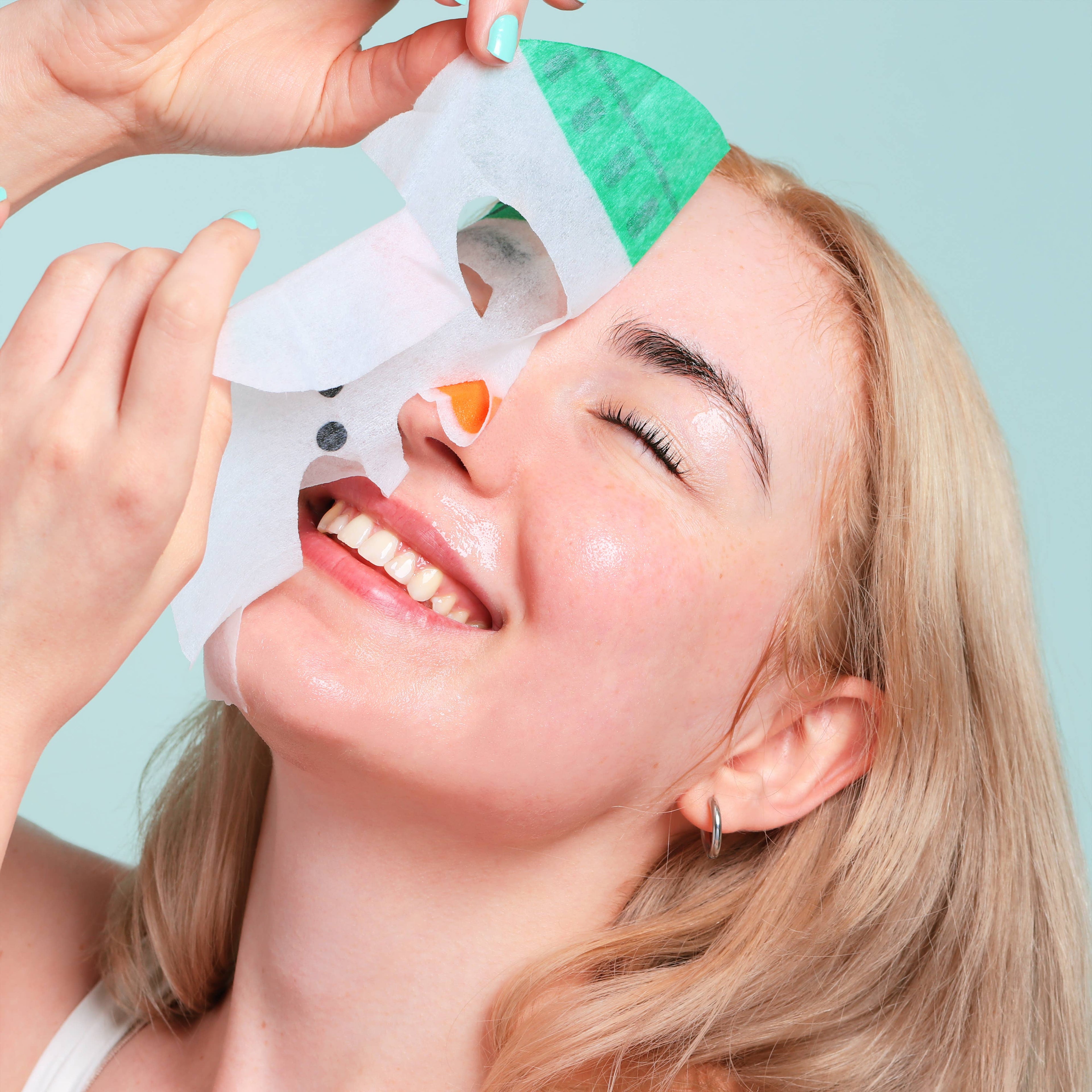 Christmas Holiday Santa's WorkShop Facial Mask