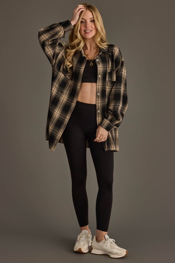 Cabin Coffee Plaid Shacket