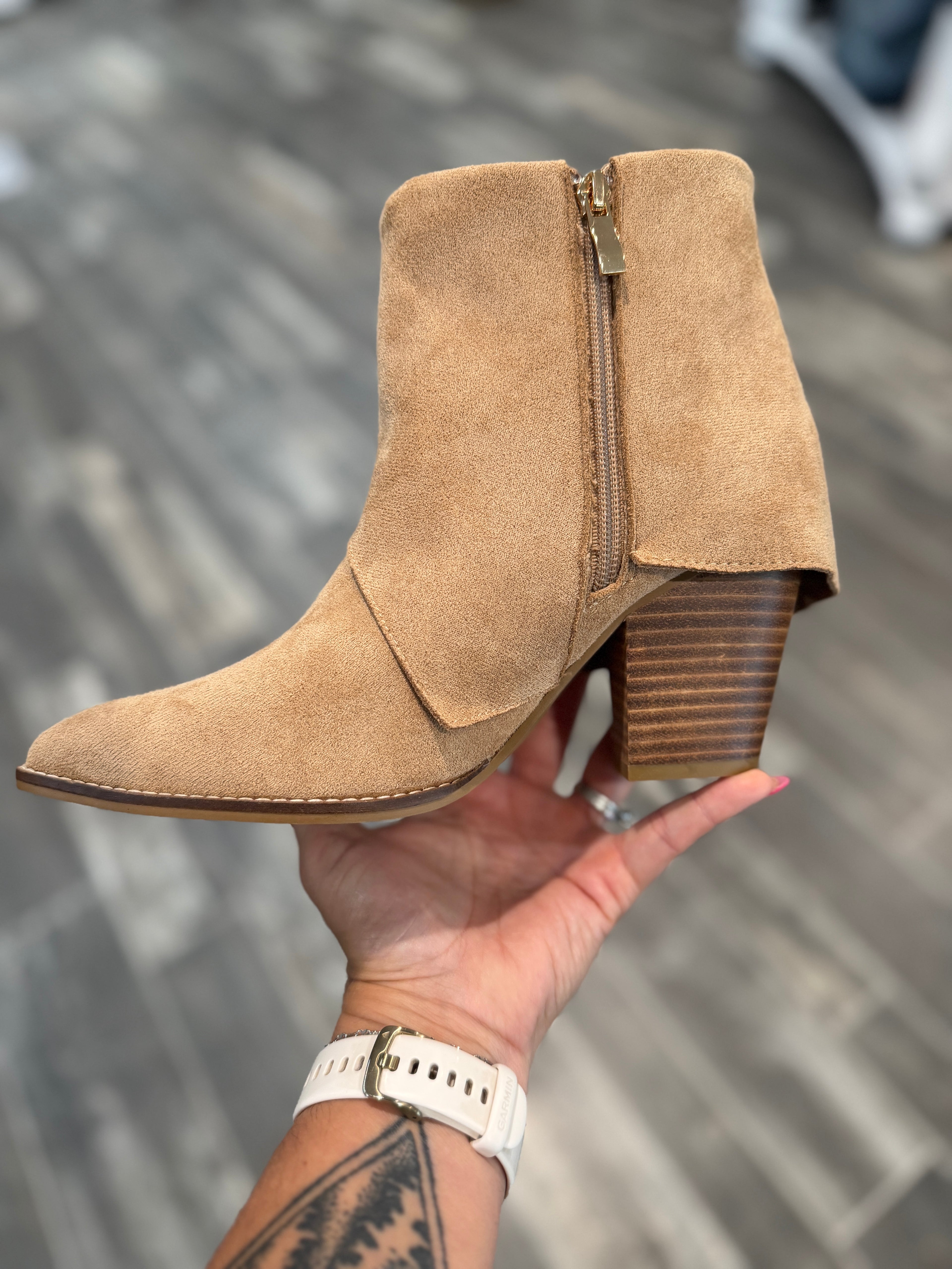 Corkys “Wine O’Clock” Bootie – Sand