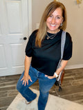 Casual Upgrade Half Sleeve Luxe Top