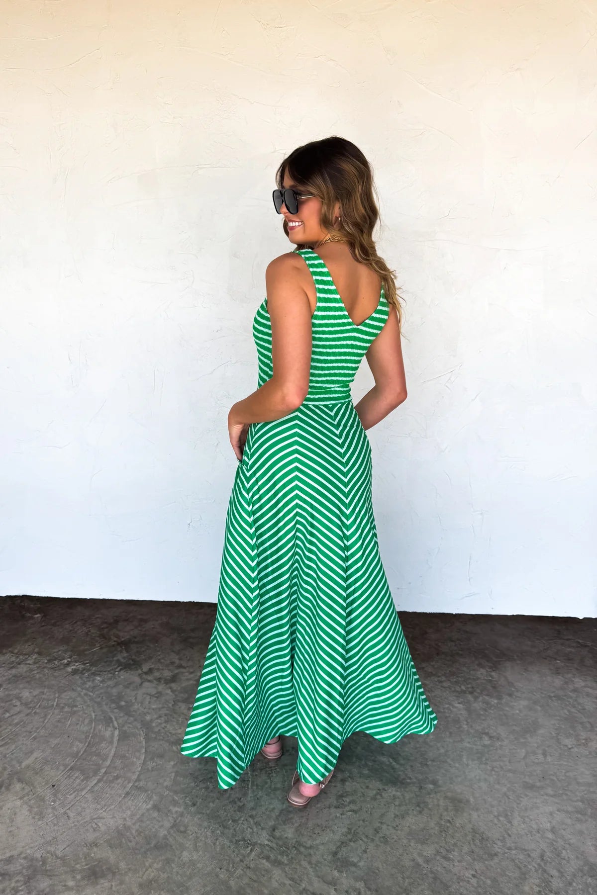 SPRING LUCIANA STRIPE DRESS