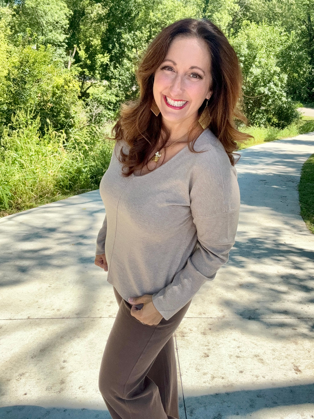 Fall in Love Mocha Sweater