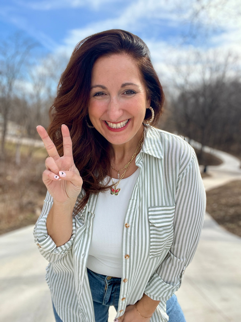 Party Up Front Button Down