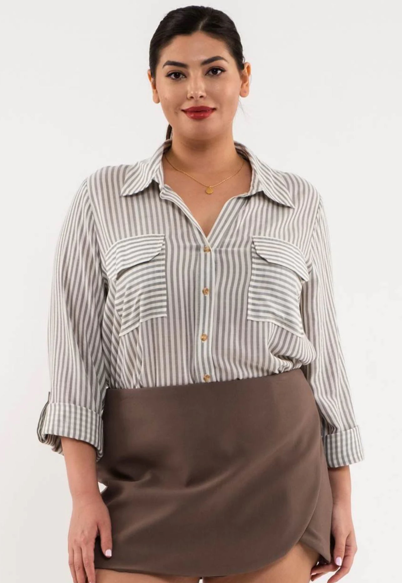 Party Up Front Button Down