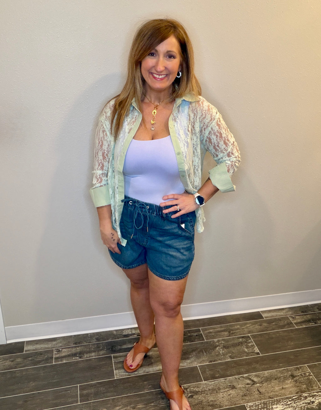 Judy Blue Easy Days Boxer Shorts