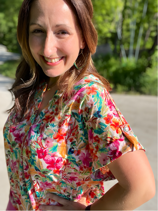 Flirty Floral Top