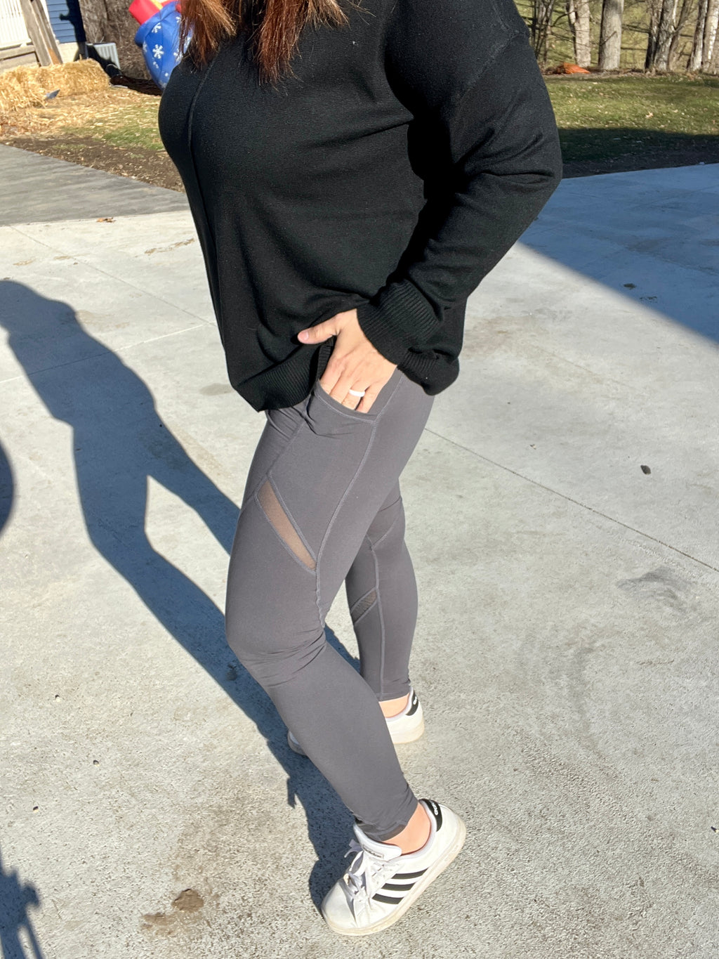 Mesh Detail Leggings