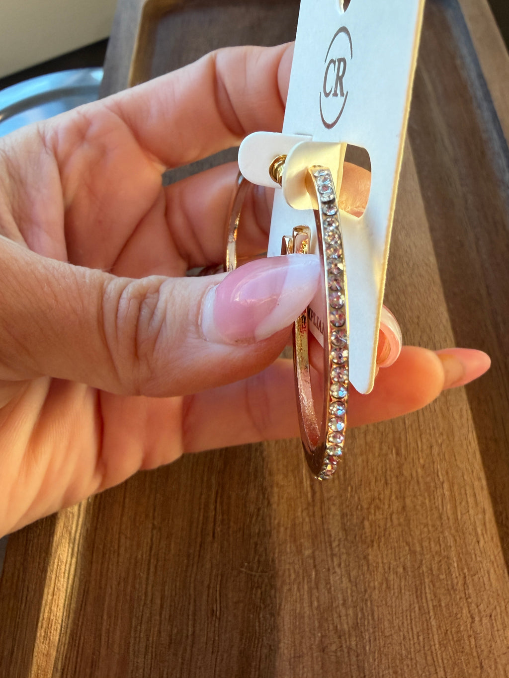 Bling Pave Hoops