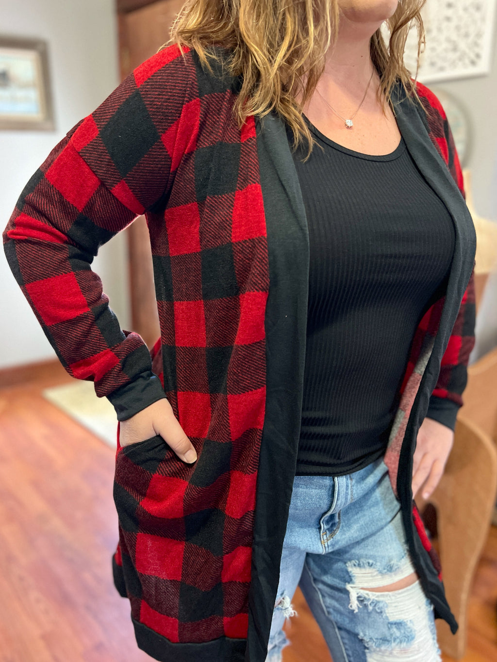Buffalo Plaid Cardigan