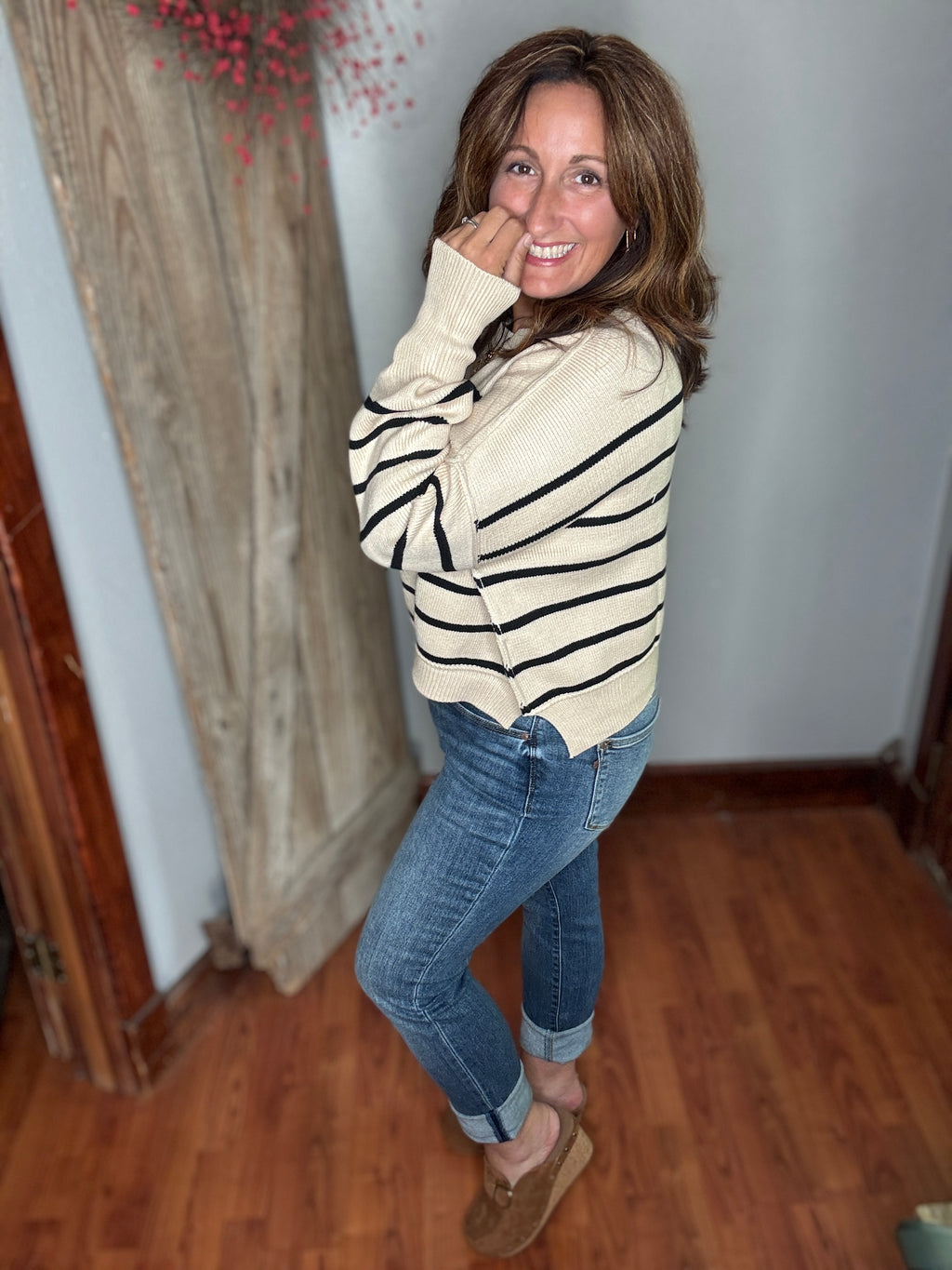 Brunch & Stripes Sweater