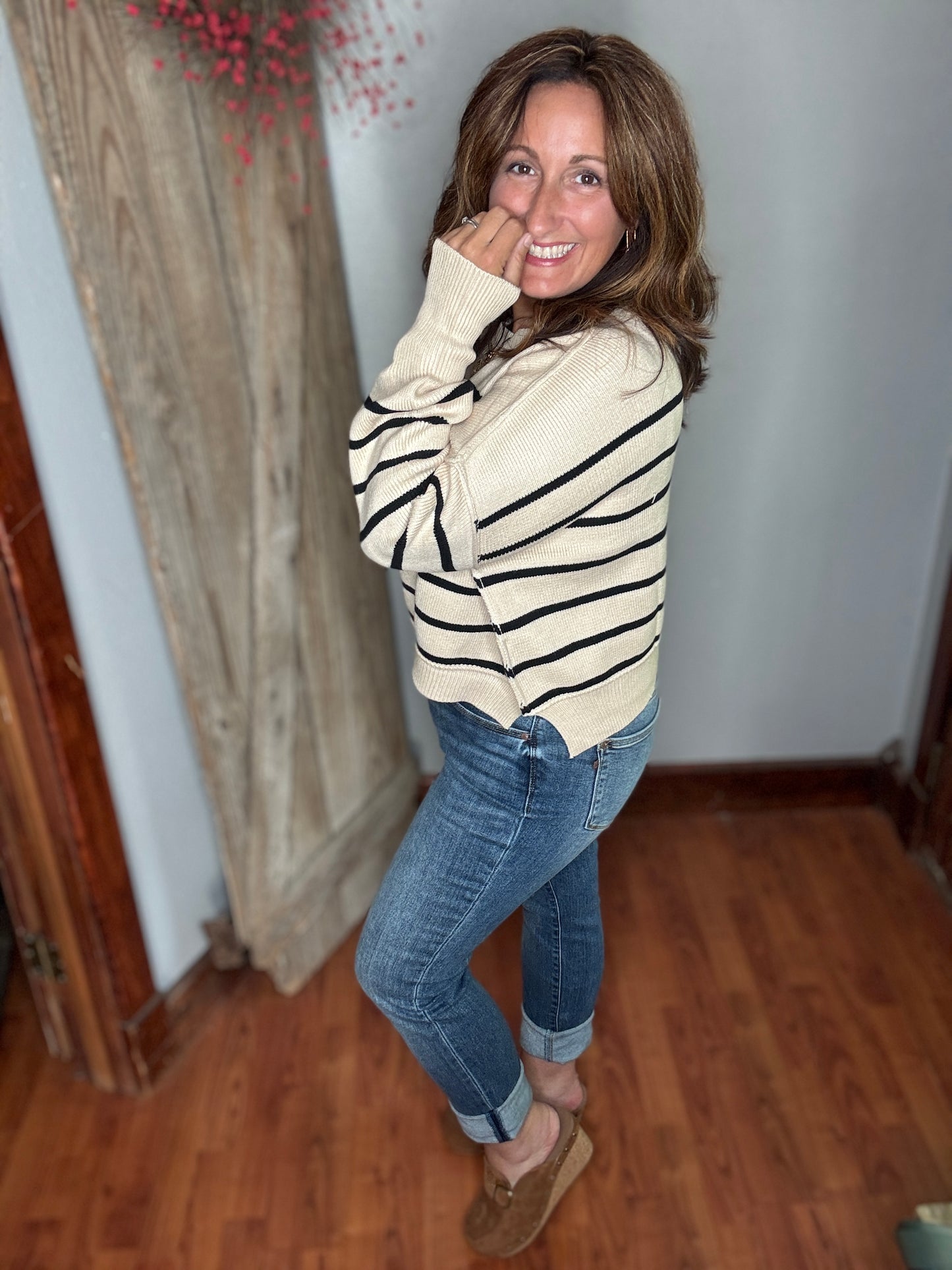 Brunch & Stripes Sweater