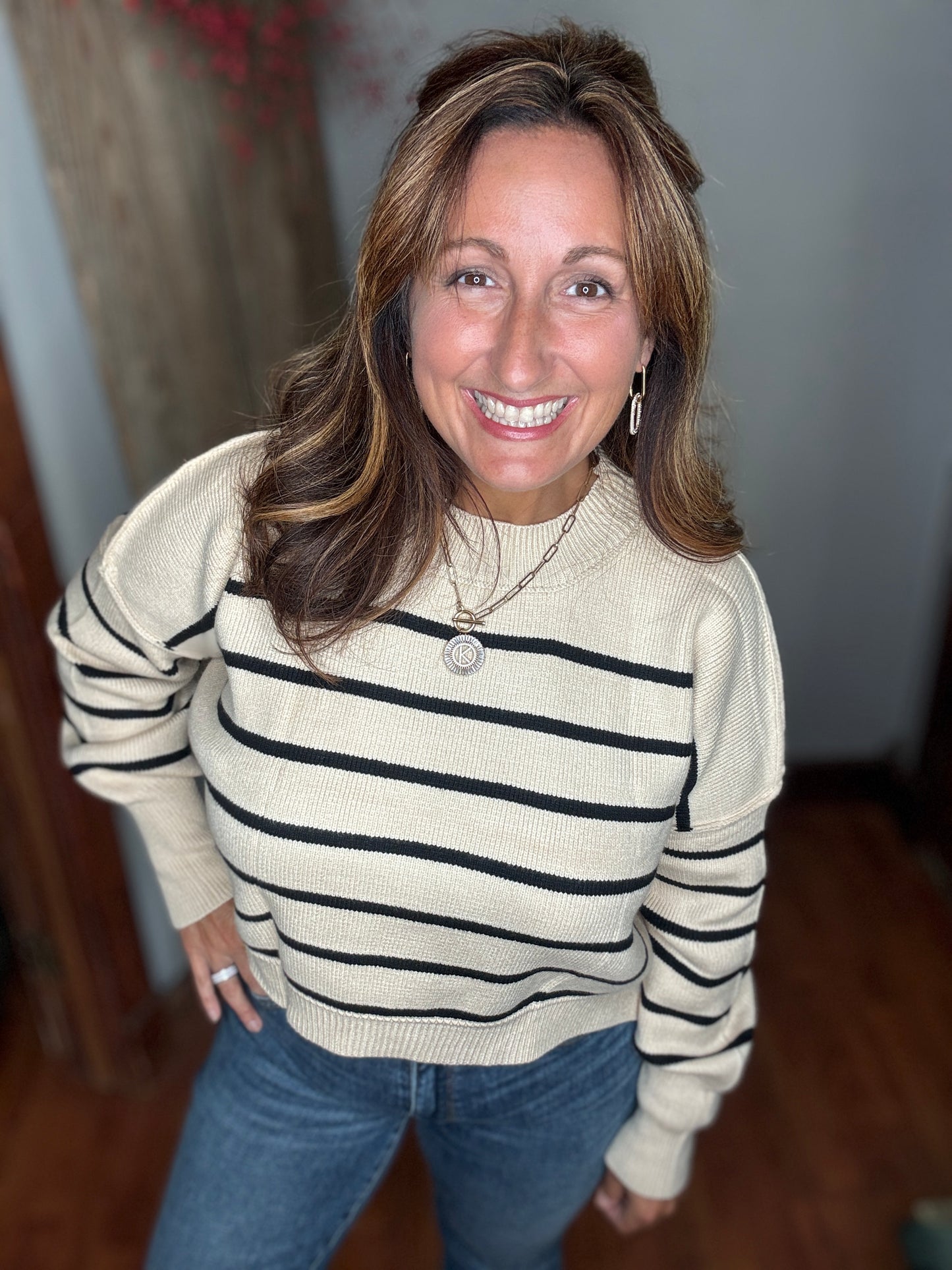 Brunch & Stripes Sweater