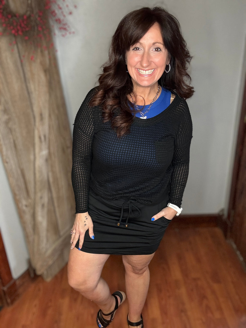 After Dark Black Skort