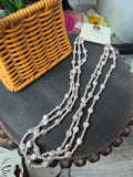 Silver Moonlight Layers Necklace
