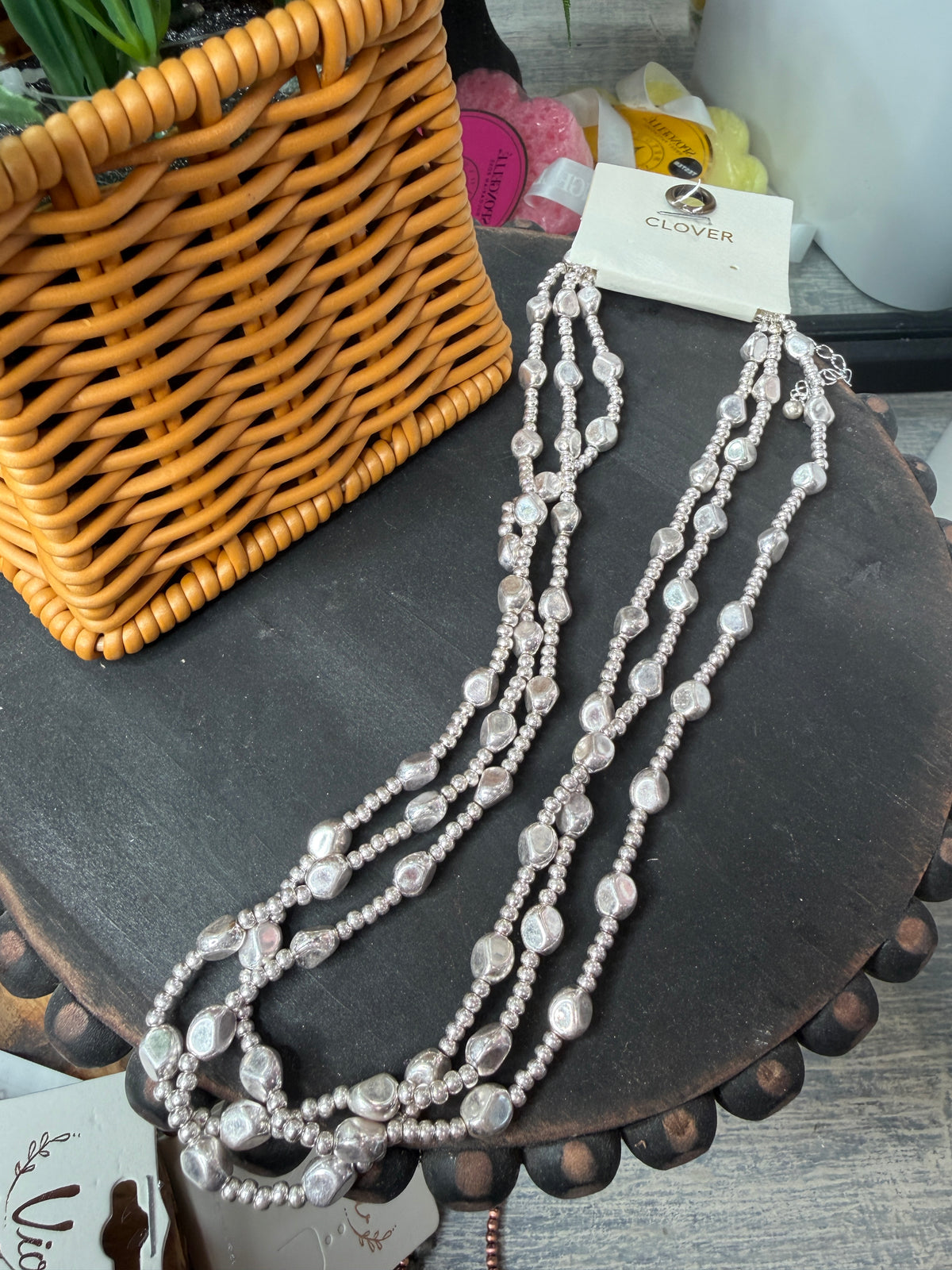 Silver Moonlight Layers Necklace