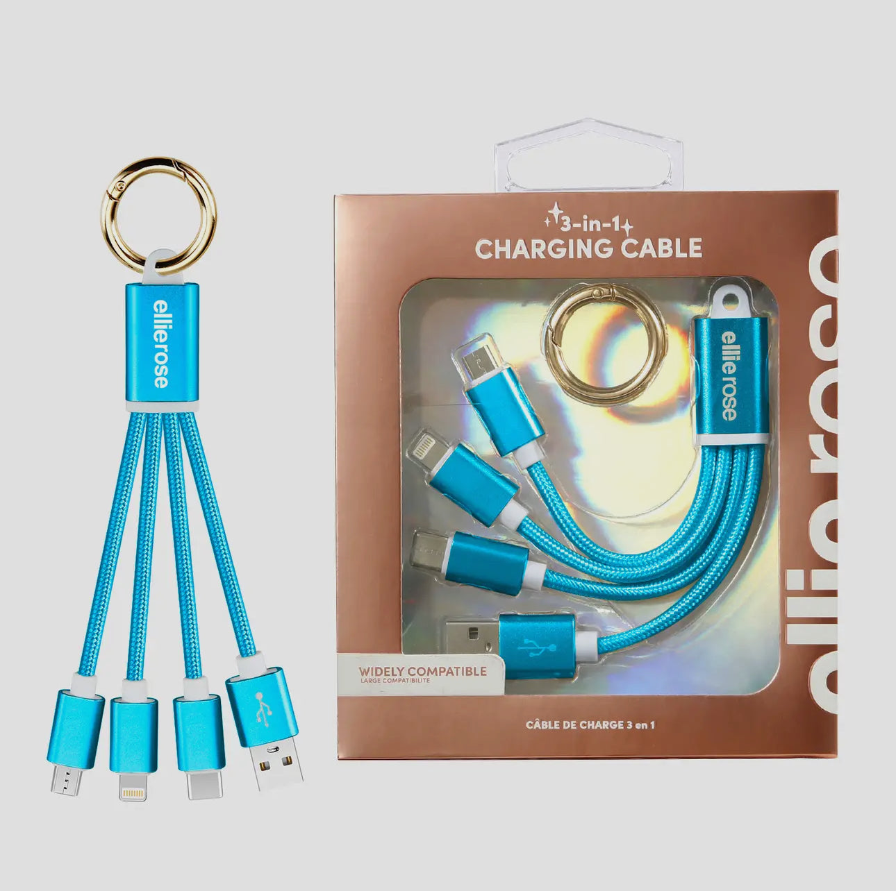 3 in 1 Charging Keychain