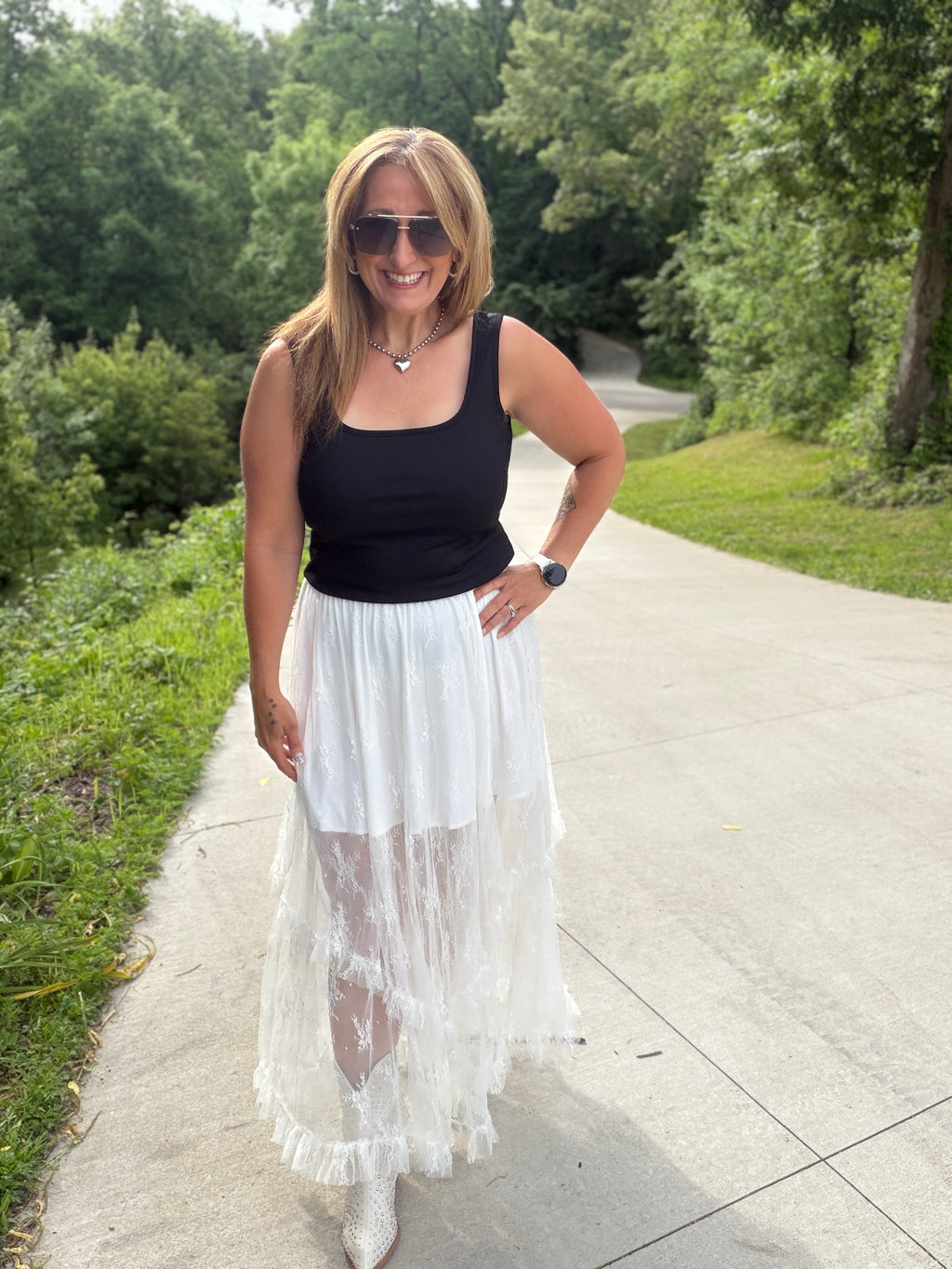 BLOOMING MAXI SKIRT