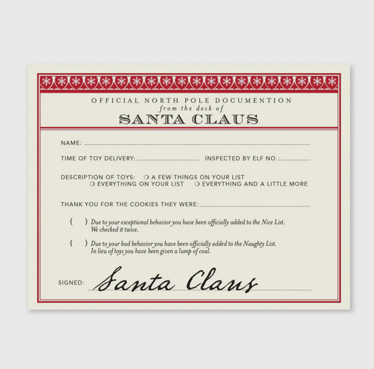 Santa Claus Notecard Set