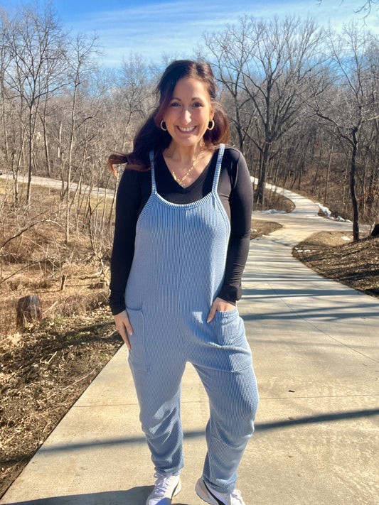 Wave Ribbed Jumpsuit