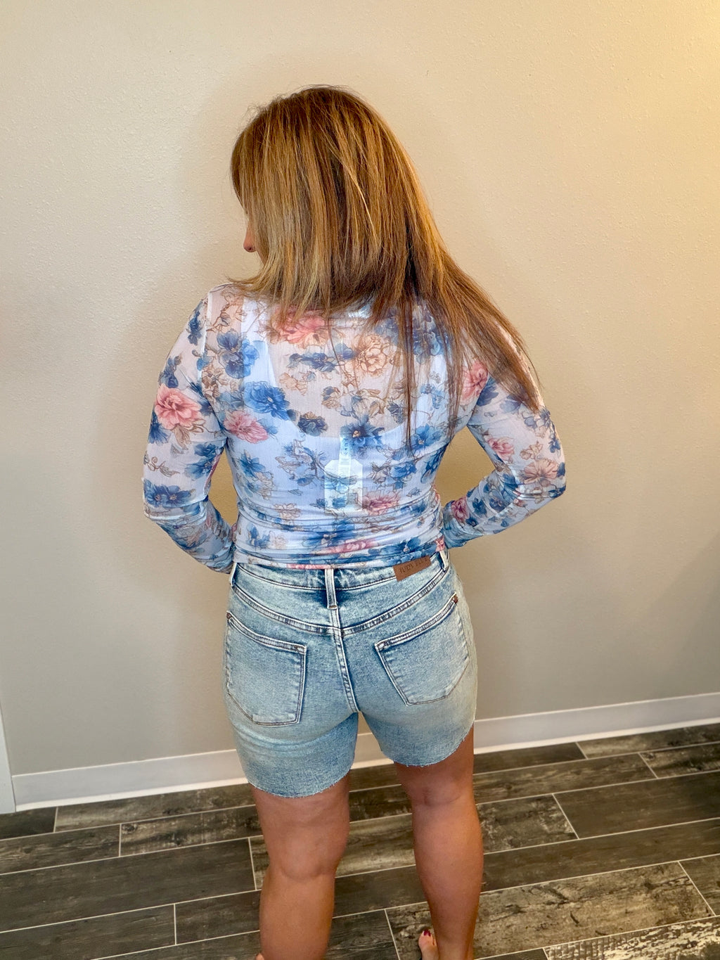 Midnight Garden Mesh Top