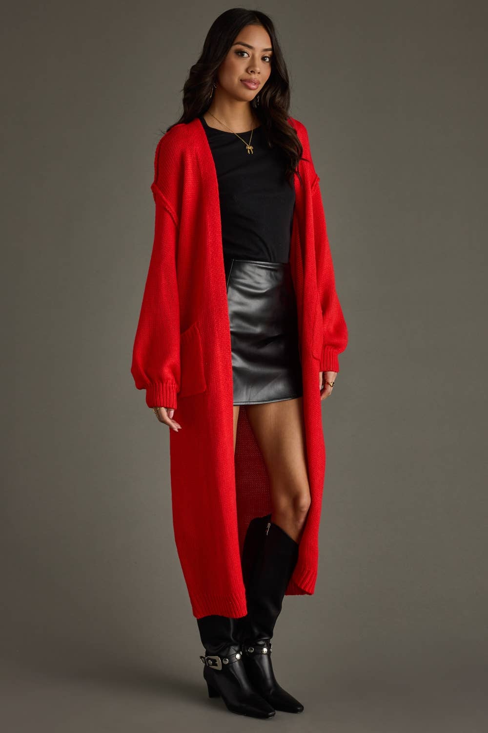 The Main Character Cardigan — Red