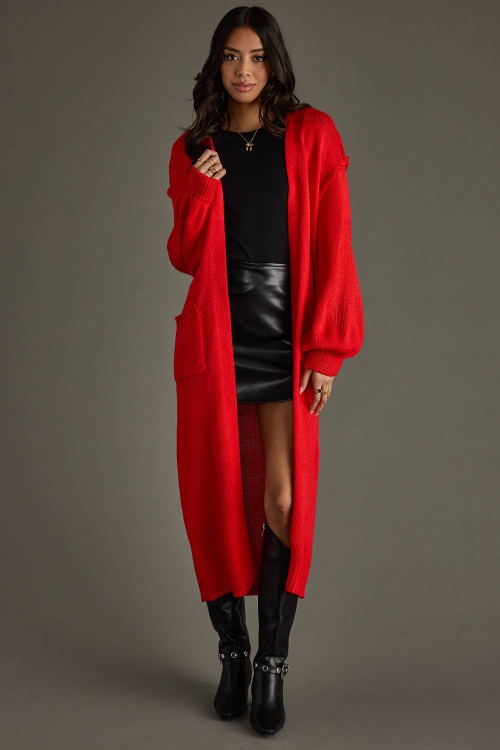 The Main Character Cardigan — Red