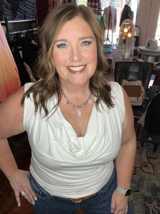 Dressy Drape Front Top