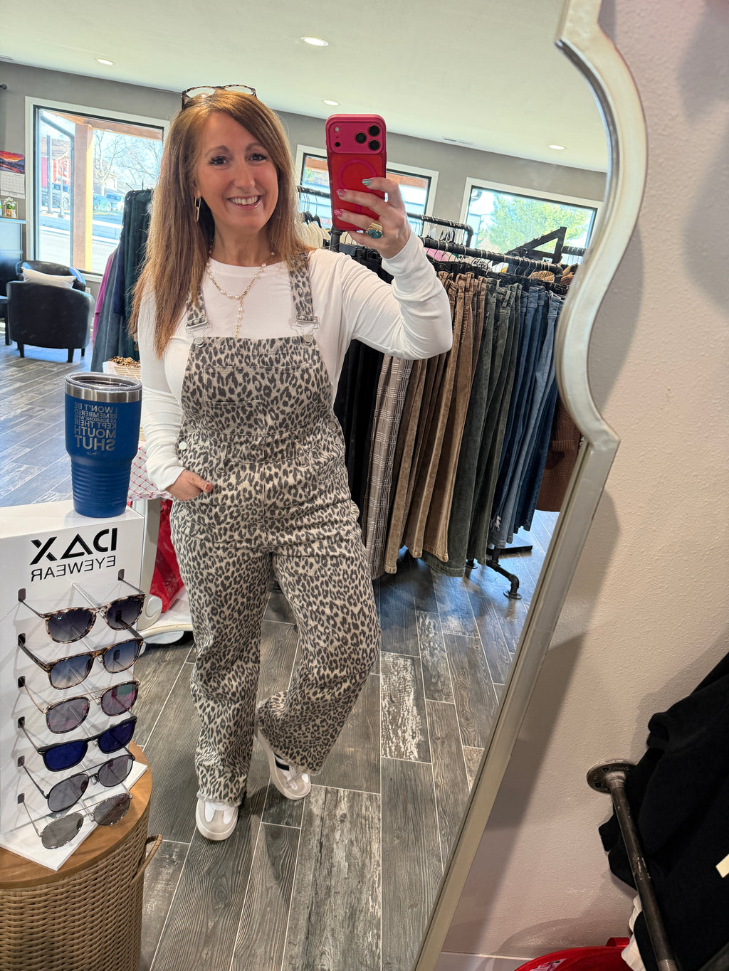 Dahlia Overalls Leopard