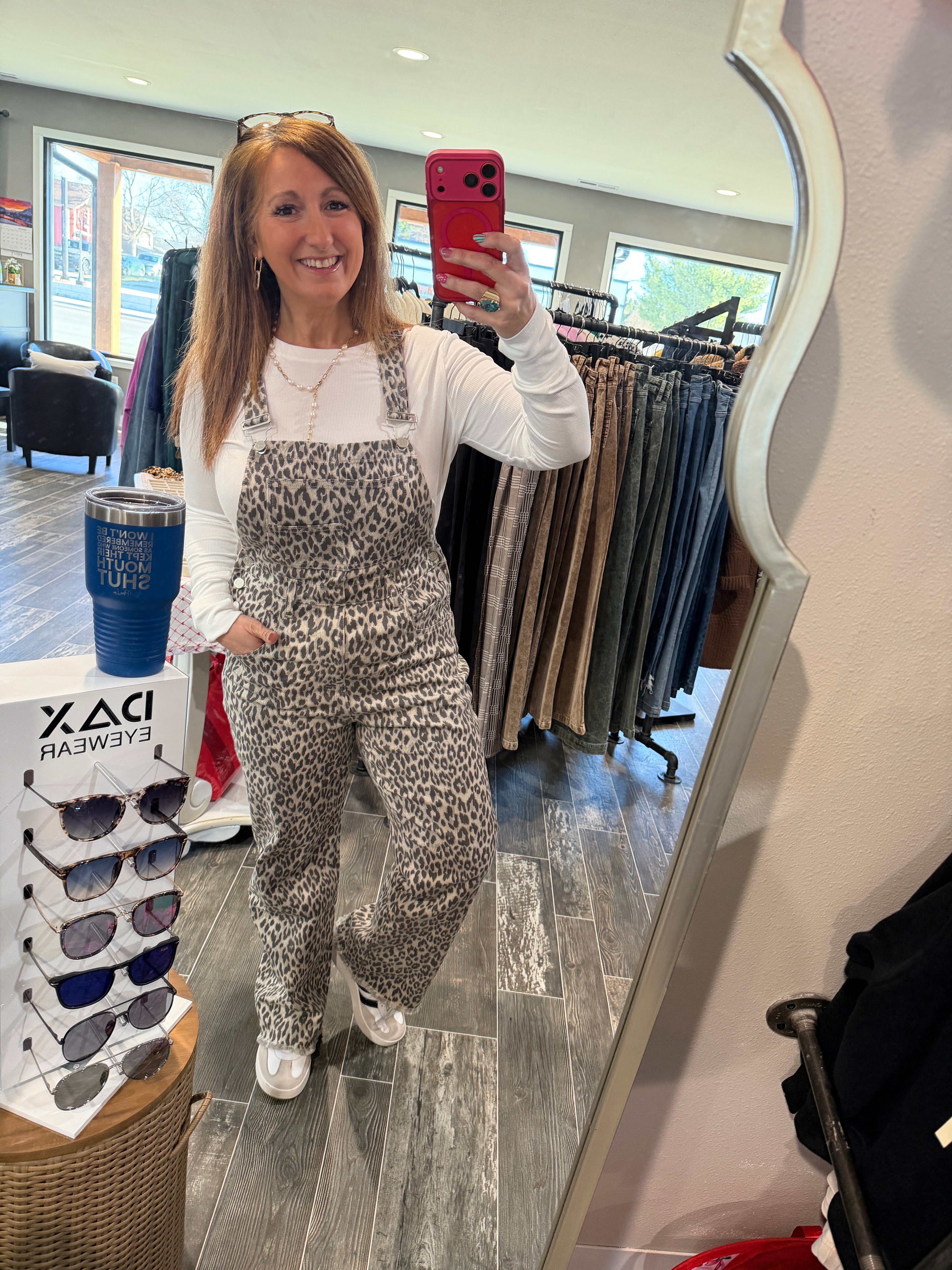 Dahlia Overalls Leopard