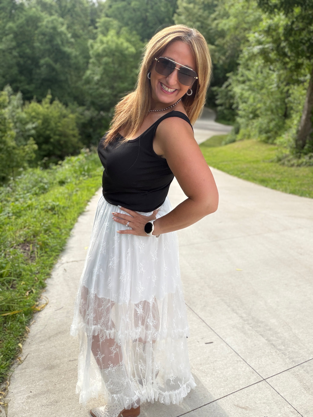 BLOOMING MAXI SKIRT