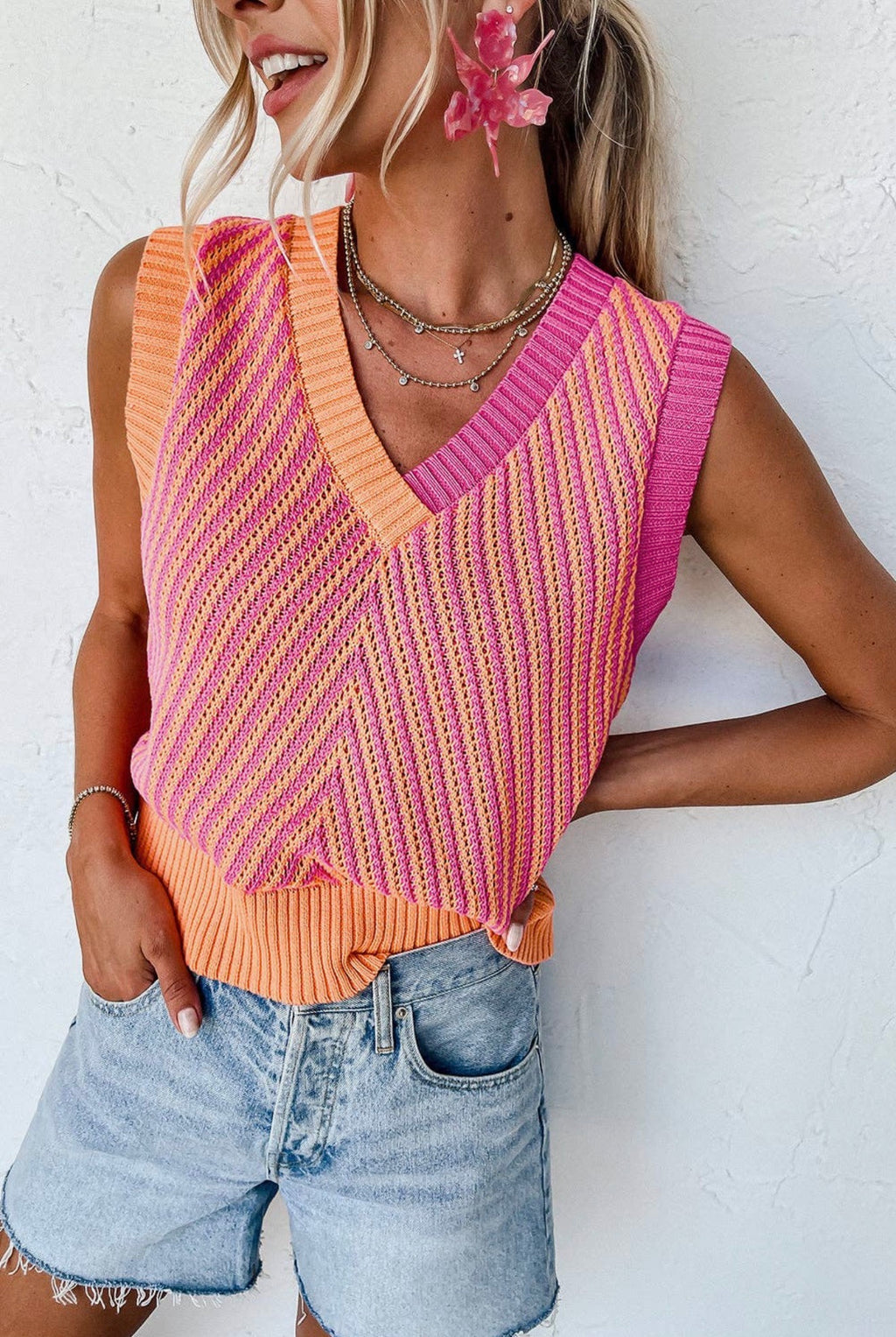 Sunset Sorbet Sweater Tank