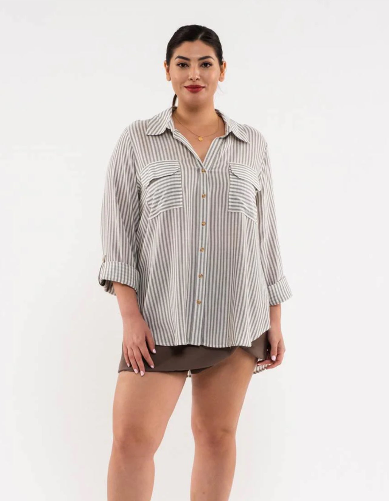 Party Up Front Button Down