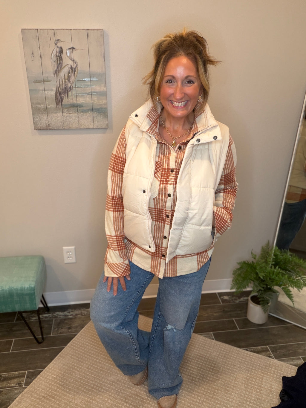 Vanilla Cream Puffer Vest