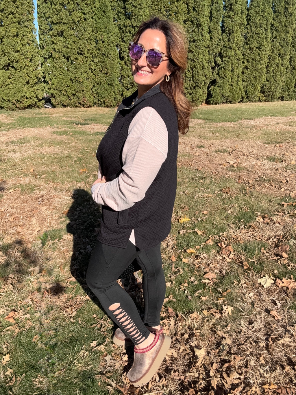 Braided Bliss Leggings - Black