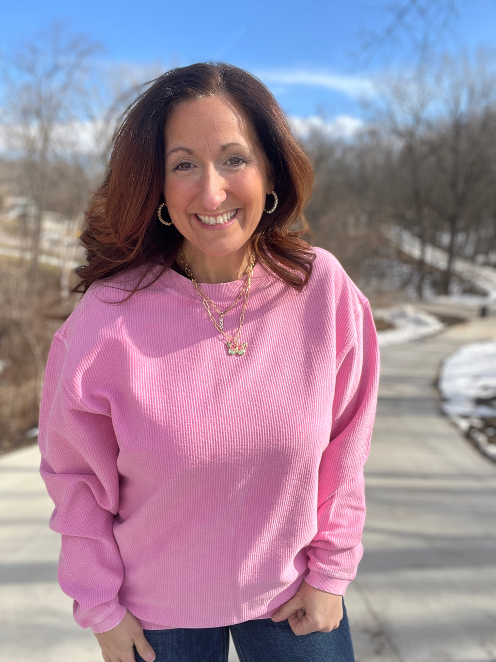 Luxe Cord Sweatshirt