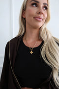 Paperclip Cross Necklace