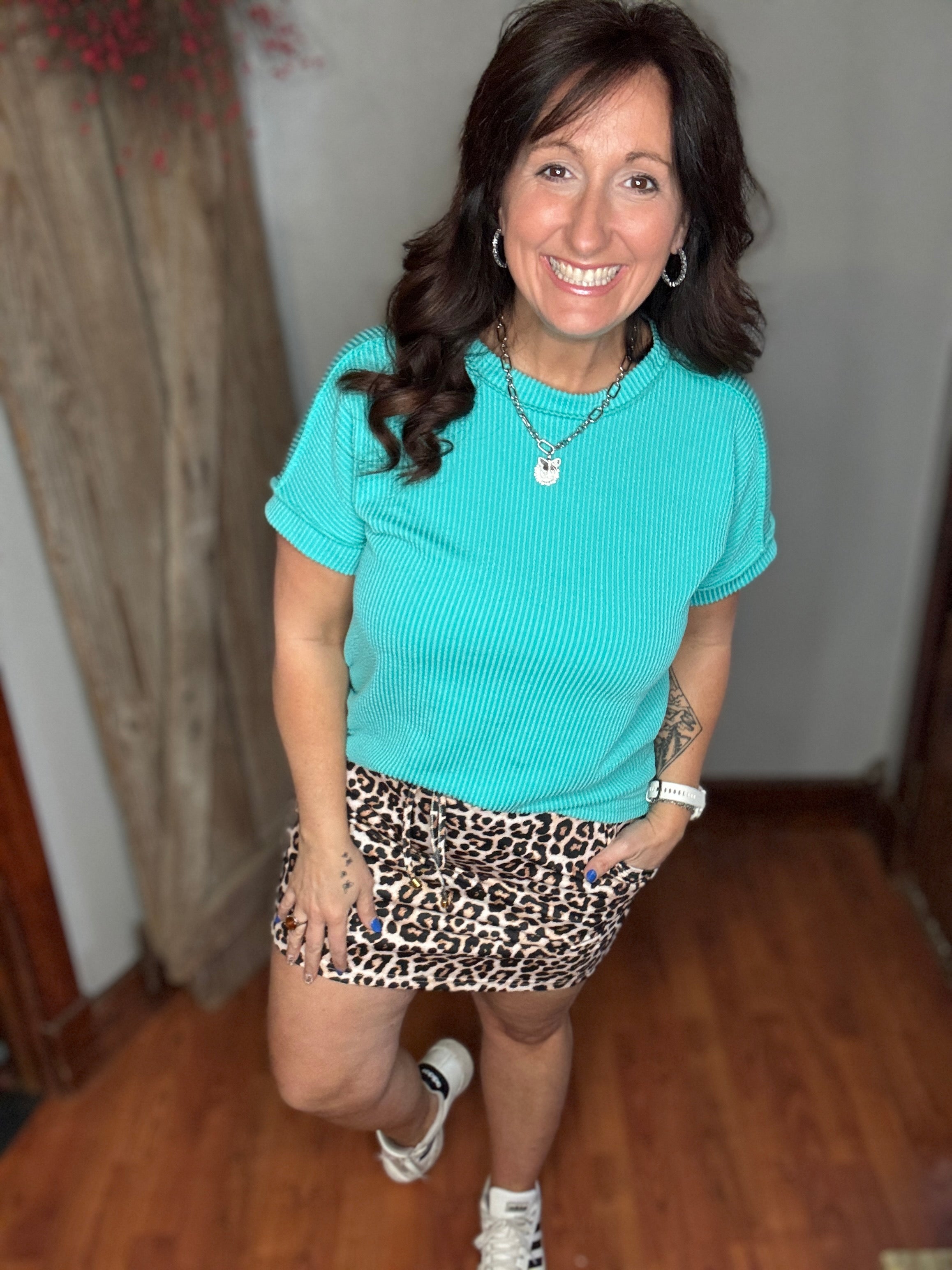 Safari Chic Leopard Skort